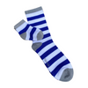 Blue & White striped socks