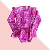 Frilled Girls Swimsuit - Seahorse