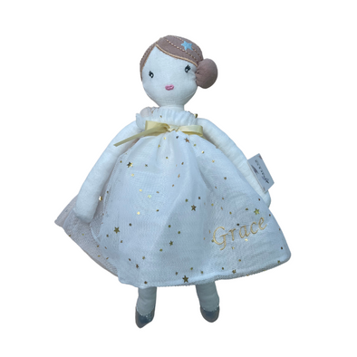 Ivory Ballerina Doll - embroidered w/ Grace