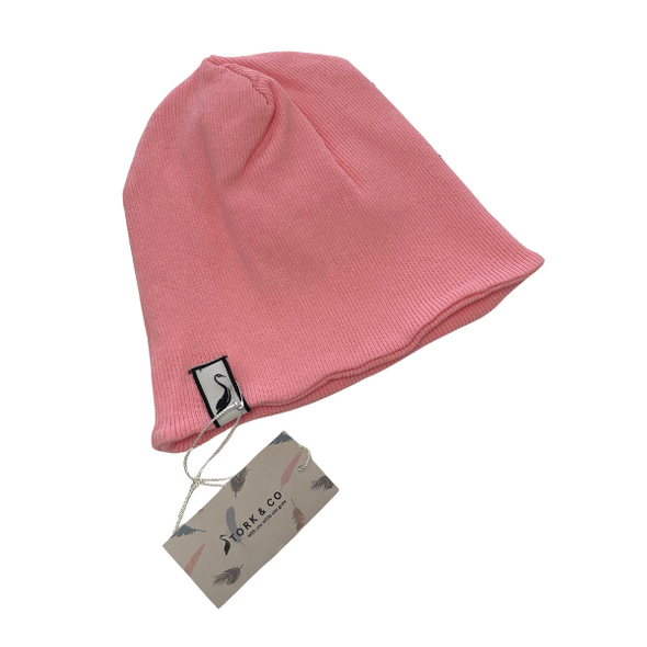 Ribbed Baby Beanie - Pink